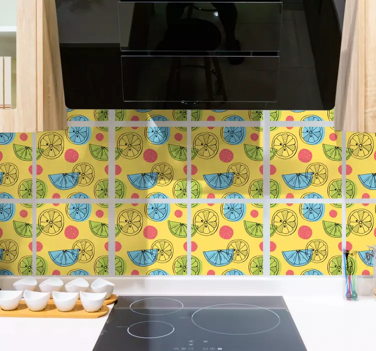 瓷砖贴纸水果图案瓷砖 - TenStickers