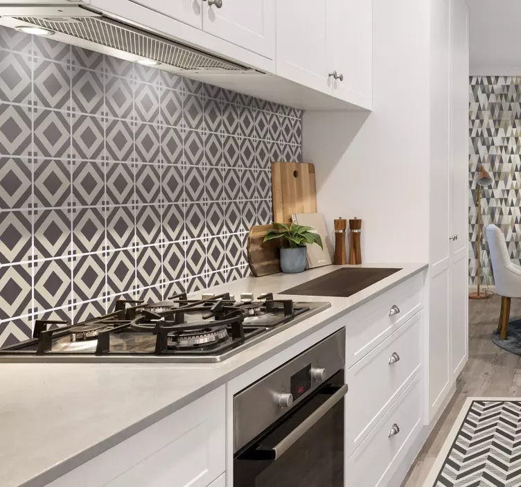 瓷砖贴纸几何钻石图案 - TenStickers