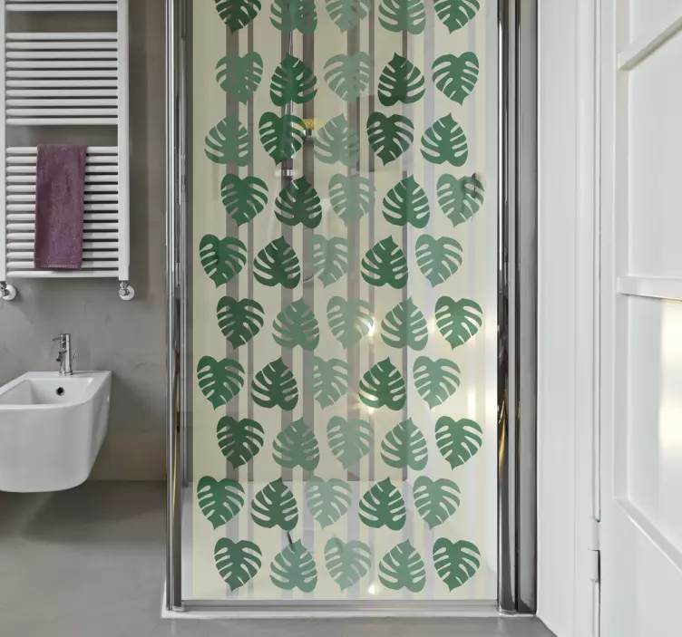 半透明植物叶子装饰贴纸 - TenStickers