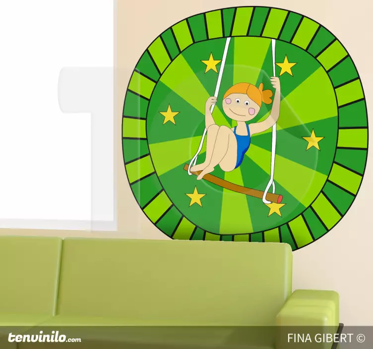 空中飞人装饰贴花 - TenStickers