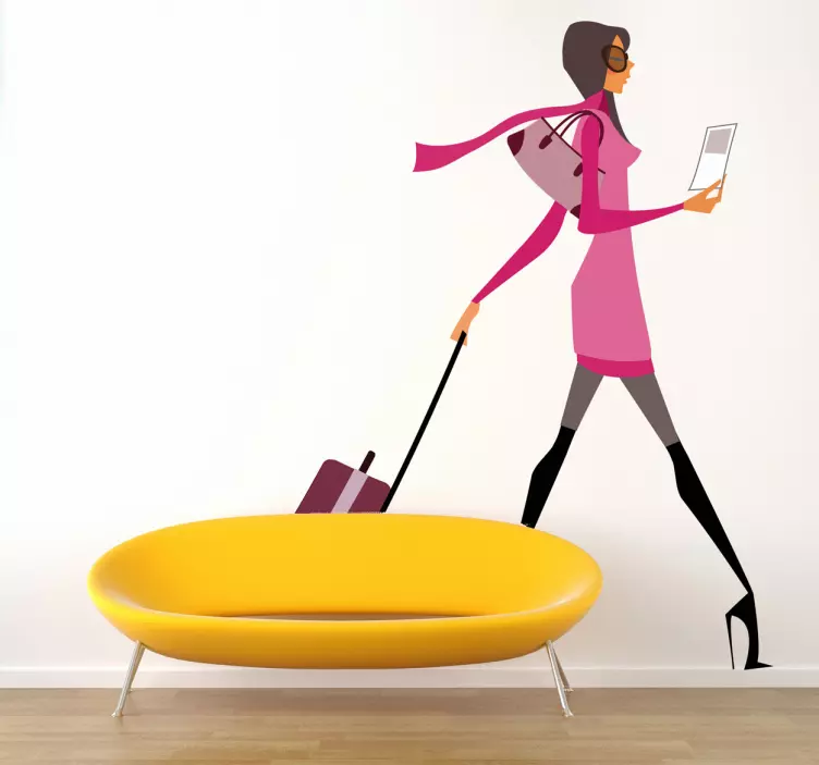 旅行时尚达人装饰贴 - TenStickers