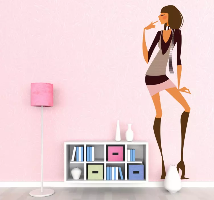 时尚小鸡装饰贴花 - TenStickers