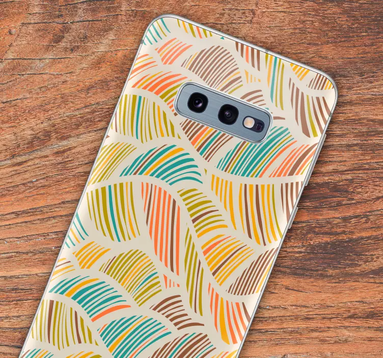 热带树叶花卉手机贴纸 - TenStickers