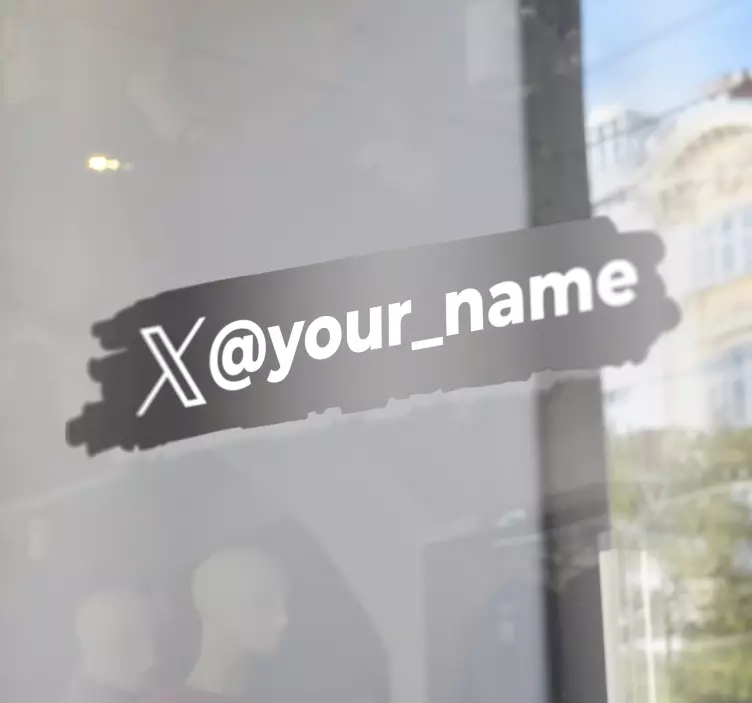 商店橱窗贴纸 ＃Twitter＃推特 - TenStickers