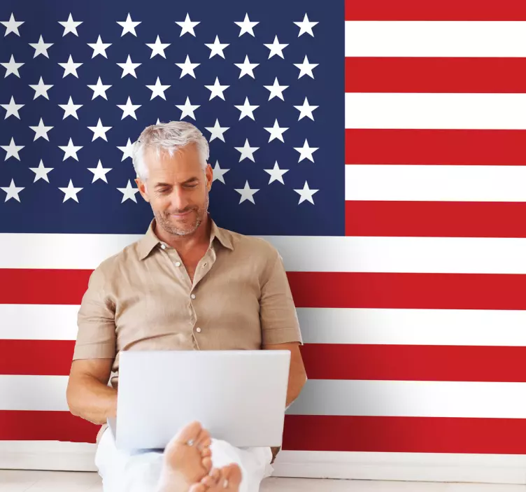 美国国旗贴纸 - TenStickers