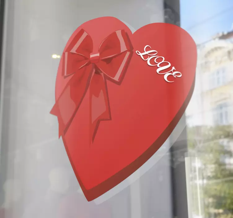 情人节盒子心墙贴 - TenStickers