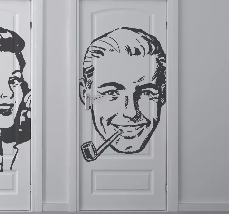 老式的男人贴纸 - TenStickers