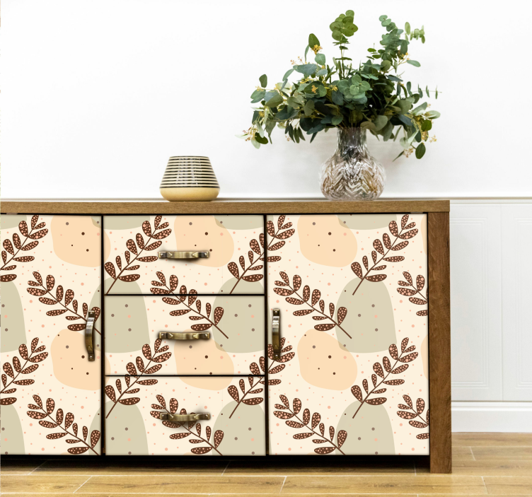 动物贴画的美学粉彩树枝 - TenStickers