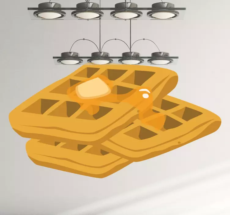 华夫饼干甜点贴纸 - TenStickers