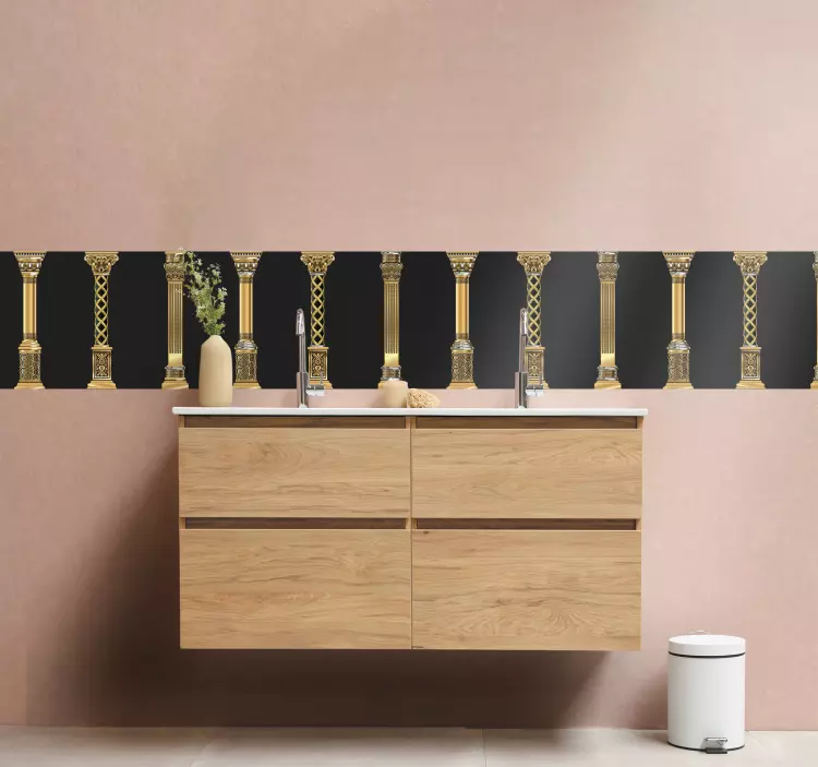 动物贴画 优雅的柱形图案 - TenStickers