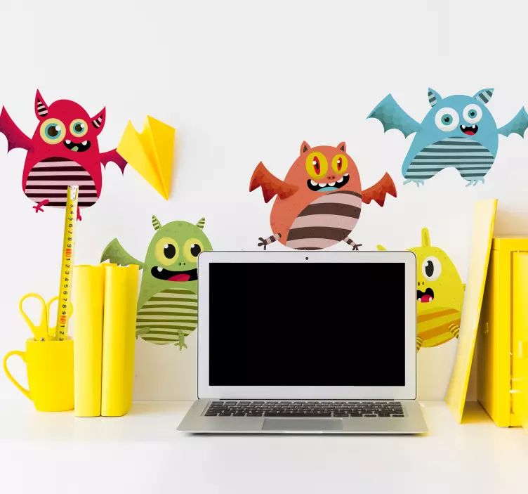 动物贴画 充满活力的动画生物 - TenStickers