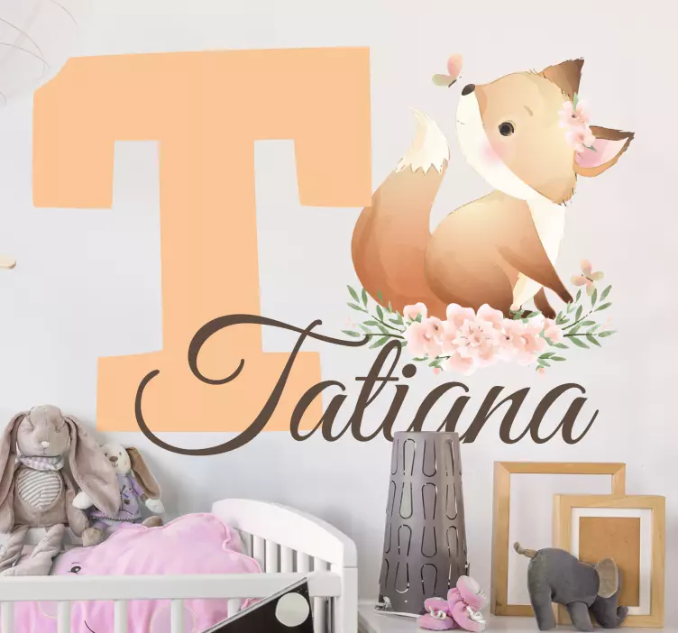 动物贴画 异想天开的狐狸图案 - TenStickers