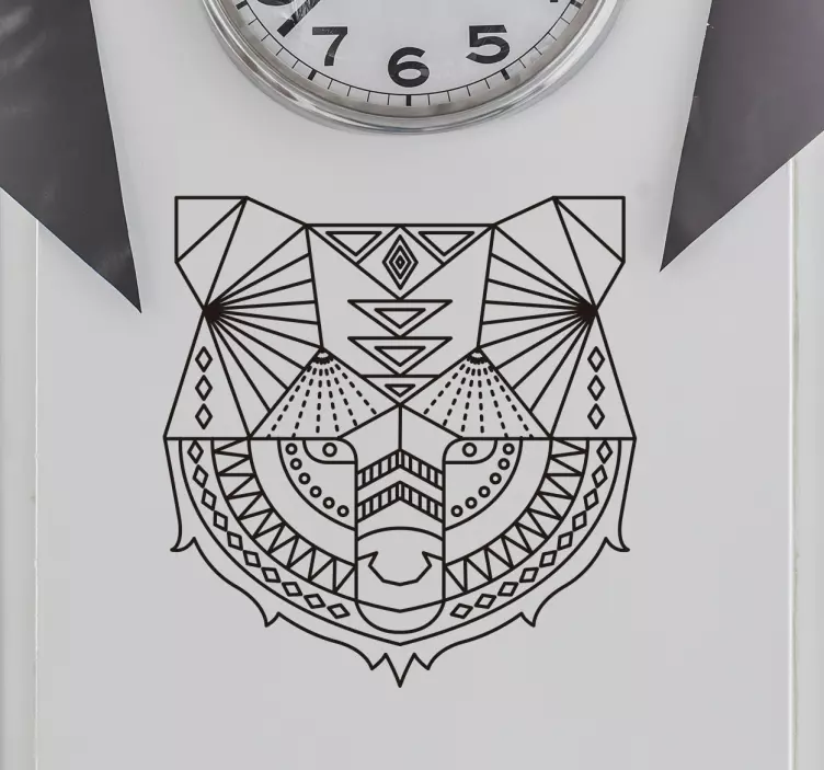 动物贴画 几何动物头 - TenStickers