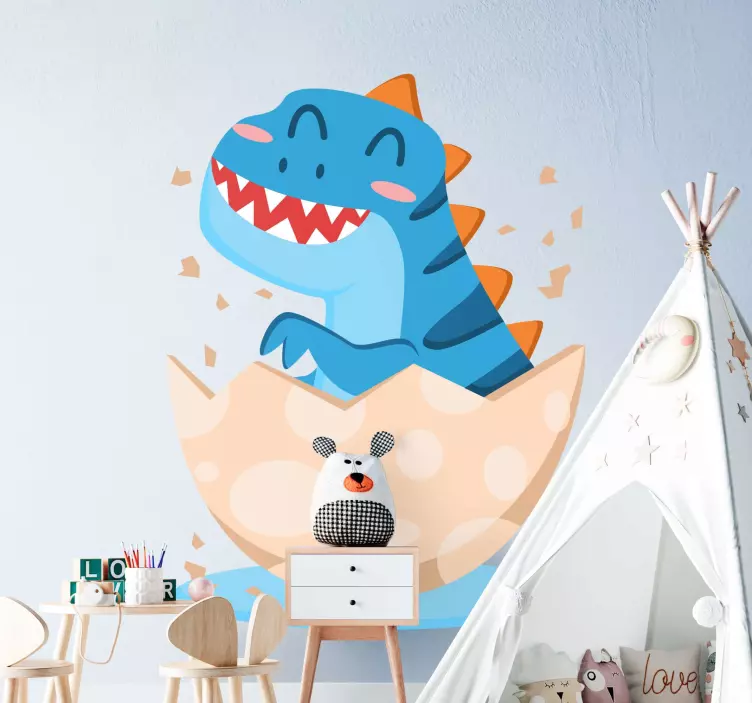 动物贴画快乐小恐龙 - TenStickers