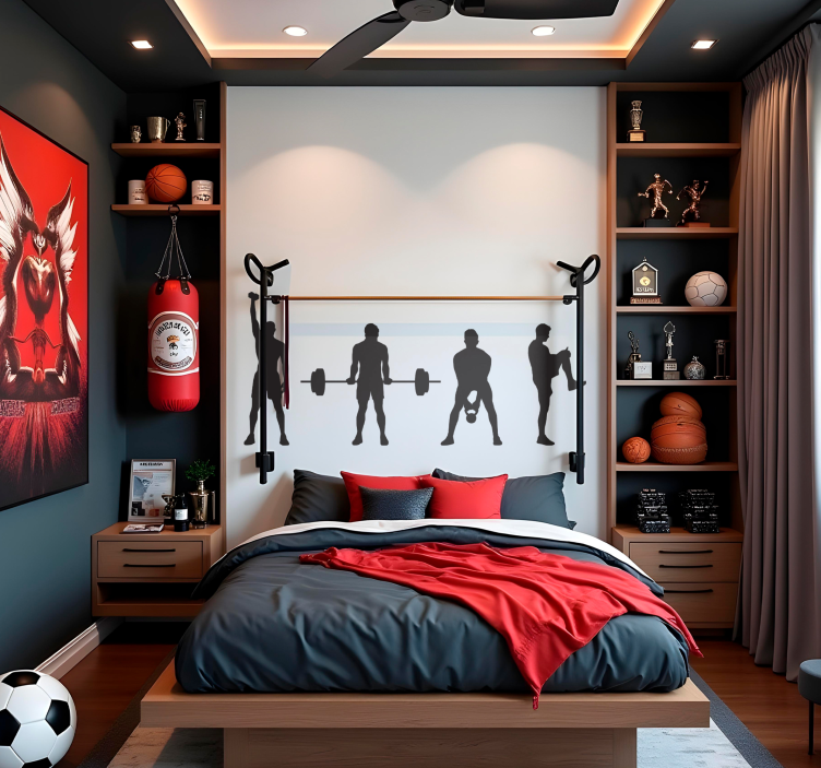 运动贴纸 强壮的男人健身 - TenStickers