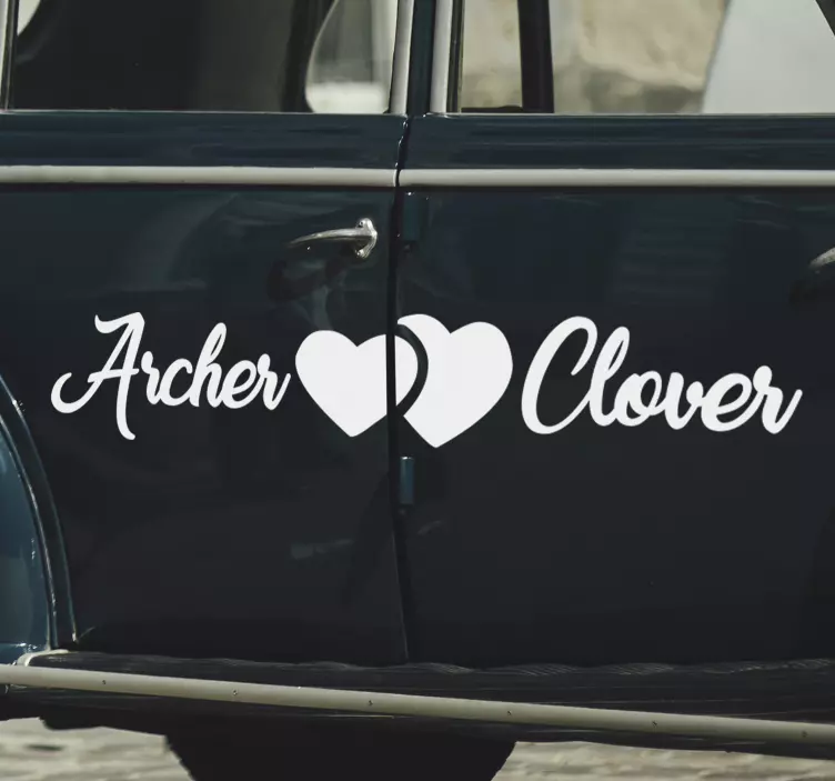 婚礼车贴 - TenStickers