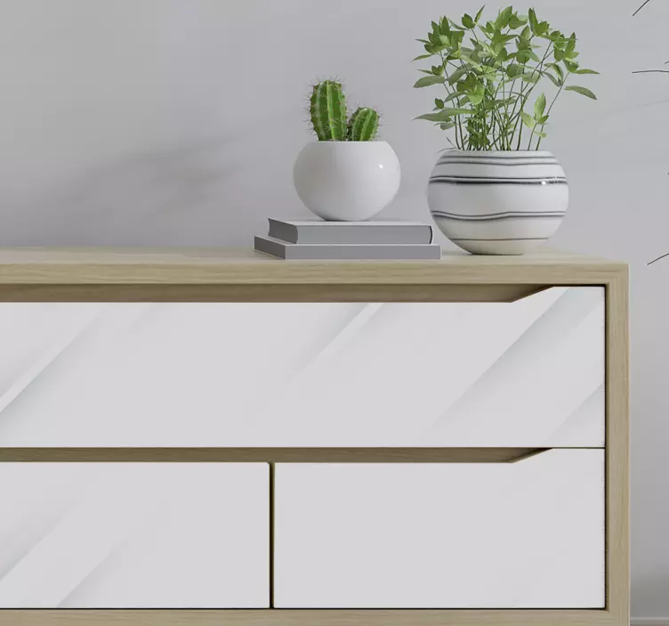 白色背景家具贴纸 - TenStickers