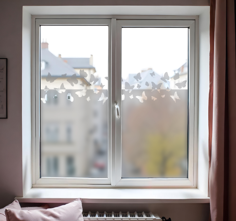 车窗贴纸与蝴蝶相伴随 - TenStickers