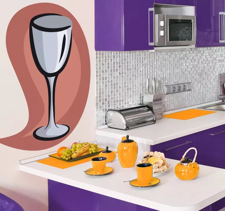 酒杯图墙贴 - TenStickers