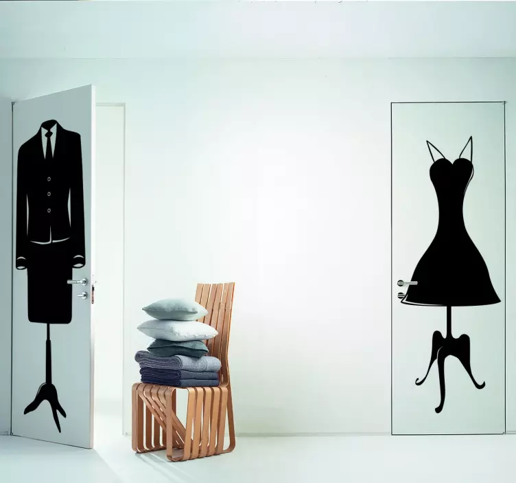 女人胸像贴纸 - TenStickers