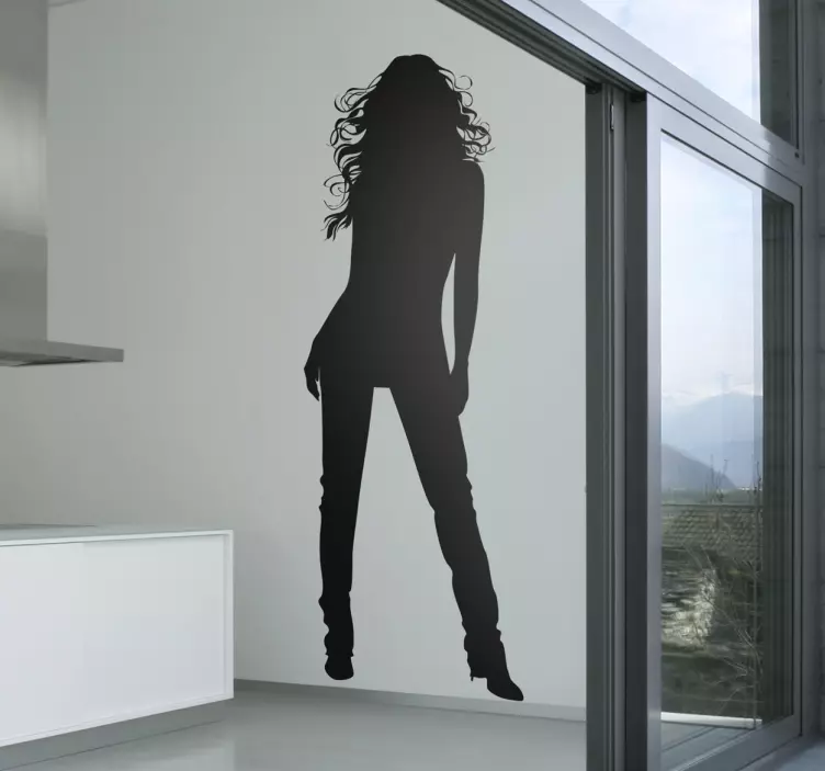 女人剪影贴纸 - TenStickers