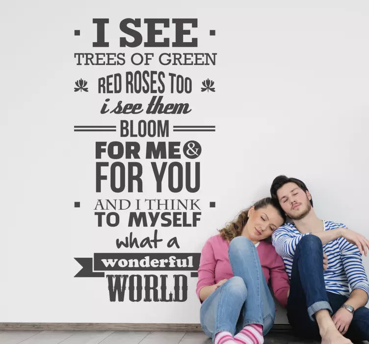 精彩的世界墙贴 - TenStickers