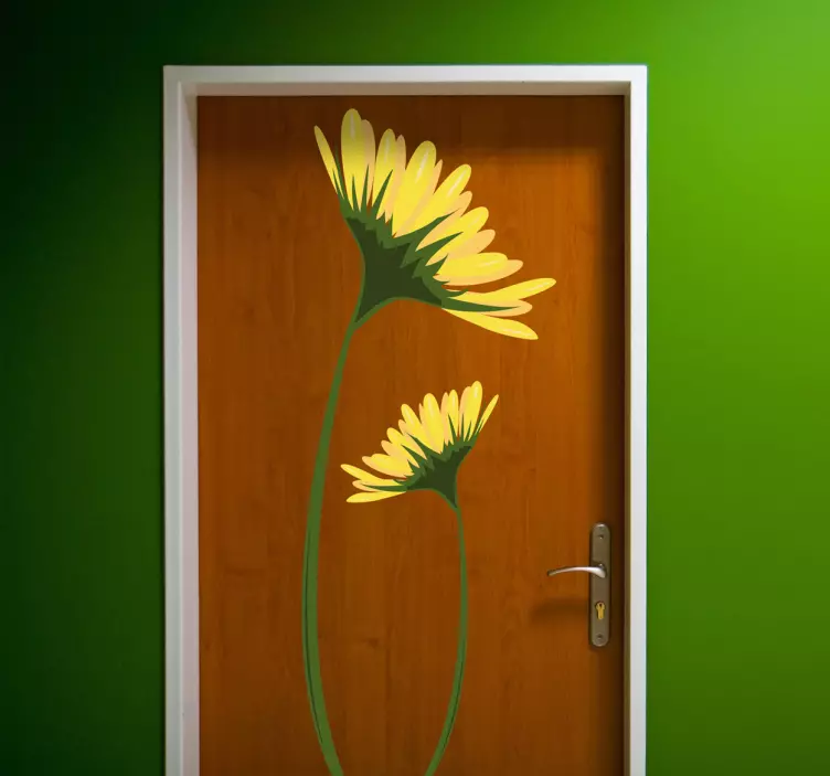 黄色雏菊贴花 - TenStickers