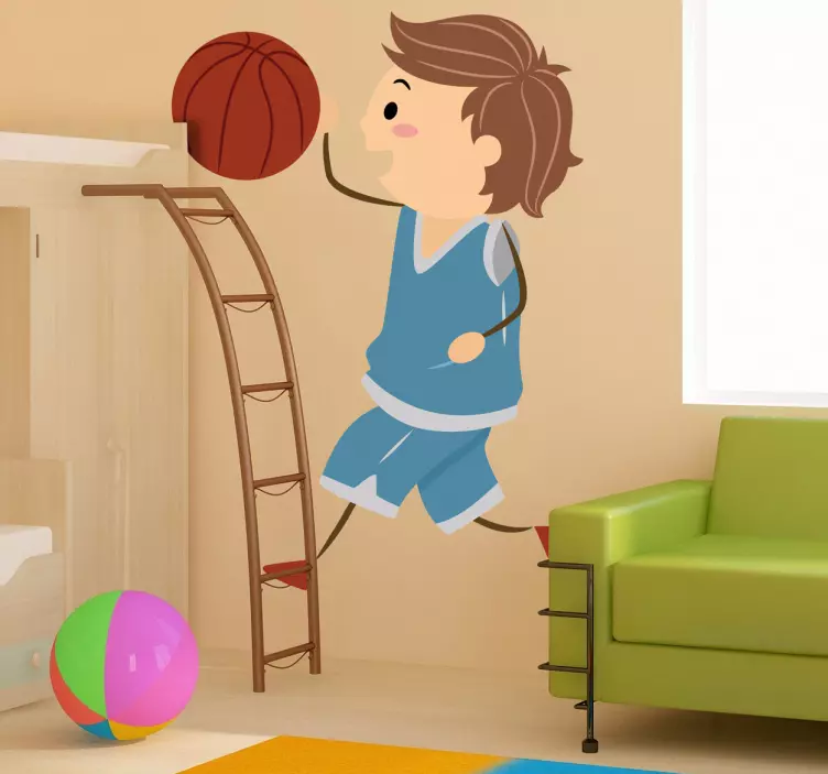 青少年篮球运动员孩子贴花 - TenStickers