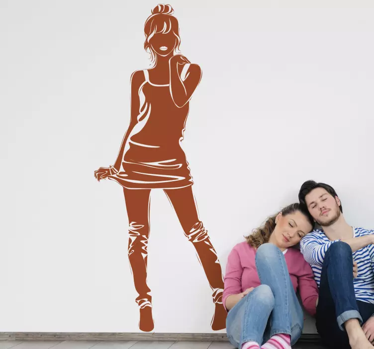 优雅小姐时尚贴纸 - TenStickers