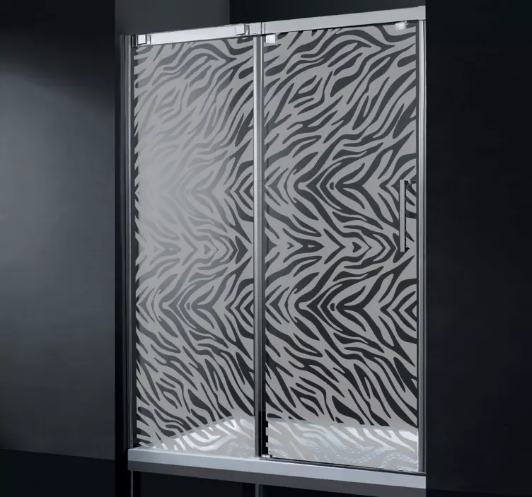 斑马淋浴贴纸 - TenStickers