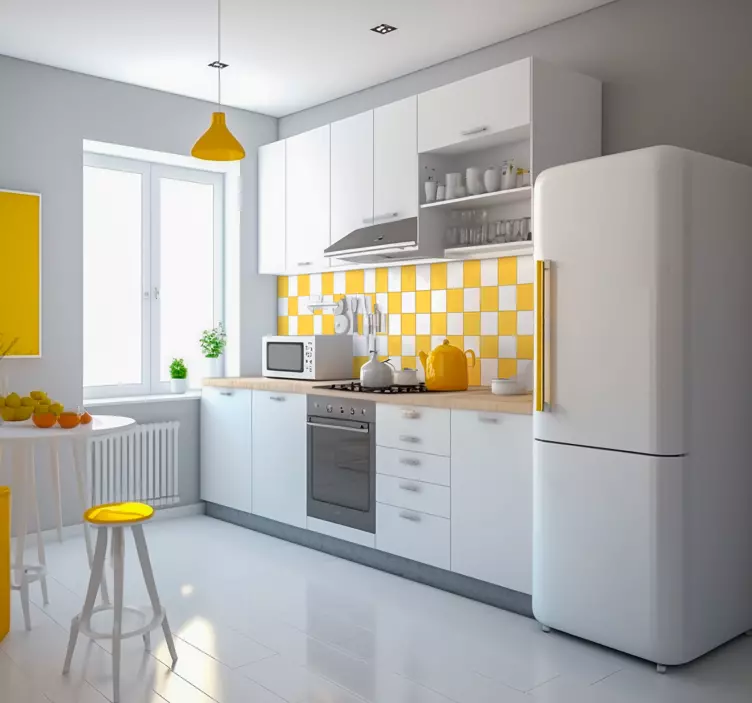 乙烯基贴纸 这些单色瓷砖zhèxiē dānsè cítián - TenStickers