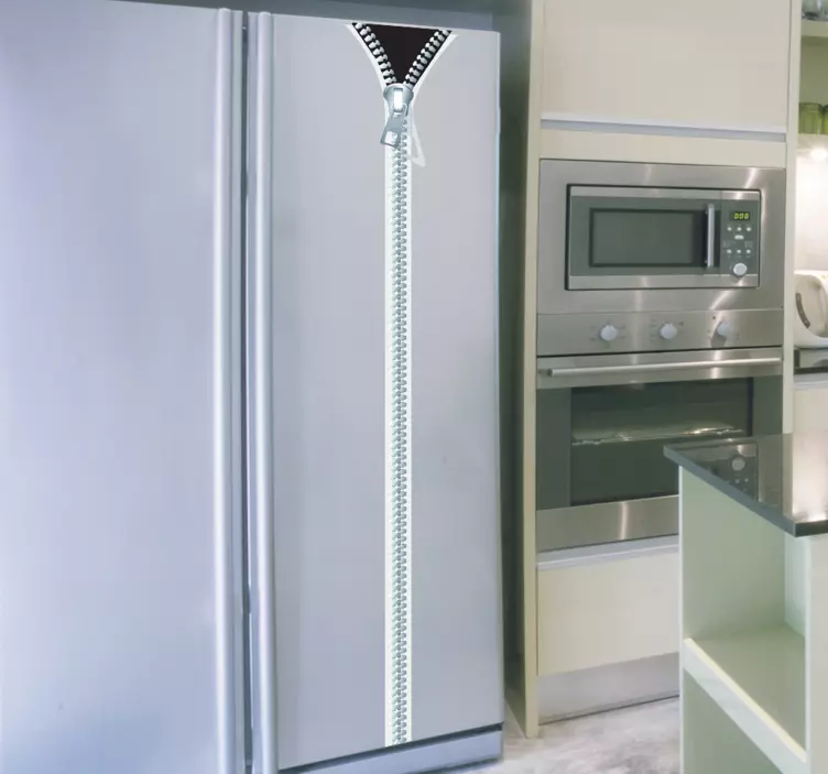 拉链冰箱装饰贴纸 - TenStickers