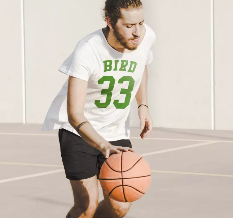 Larry bird 33 定制 t 恤 - TenStickers