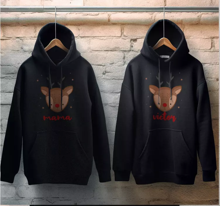 T恤衫 圣诞 自定义圣诞驯鹿 - TenStickers