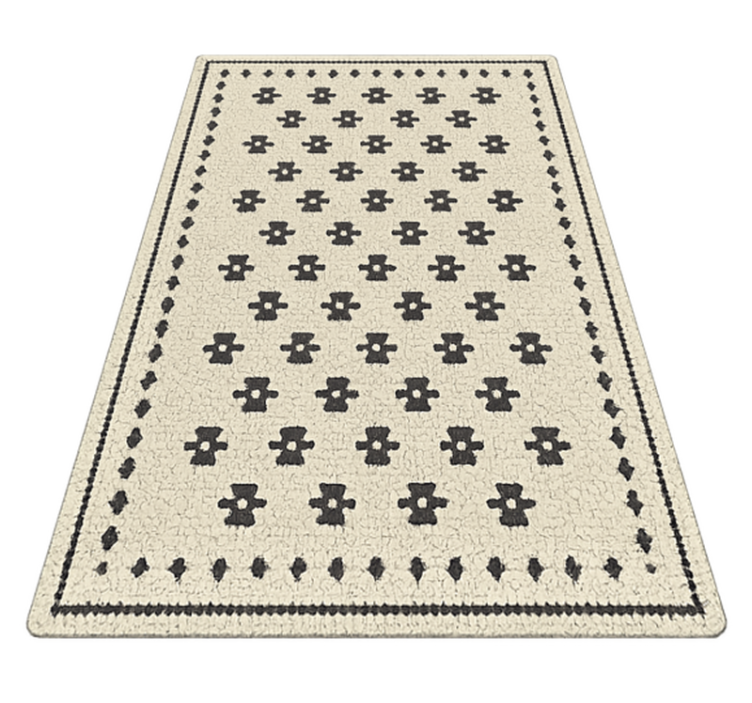 乙烯基地毯客厅 花卉马赛克 - TenStickers