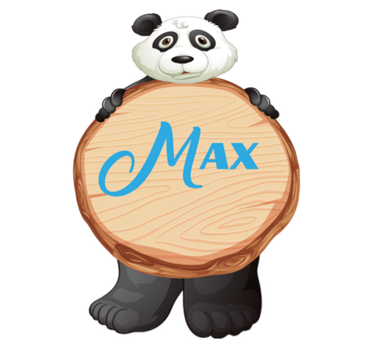 乙烯基地毯动物熊猫个性化定制 - TenStickers