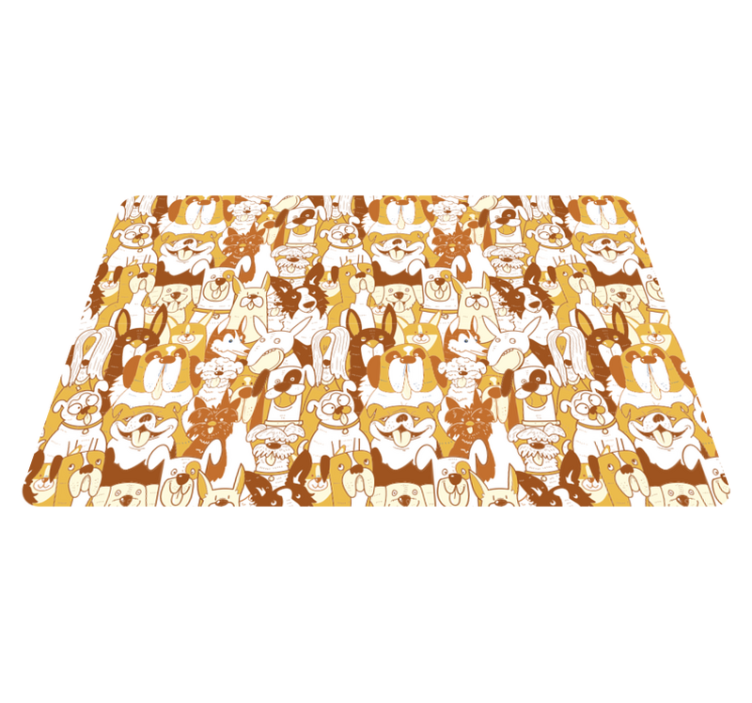 乙烯基地毯动物犬派对 - TenStickers