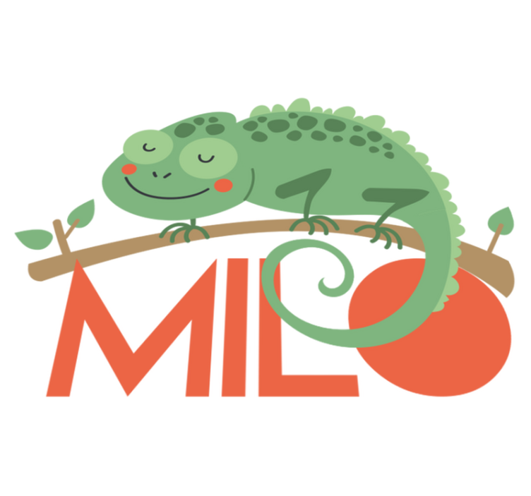 乙烯基地毯动物变色龙带名字 - TenStickers