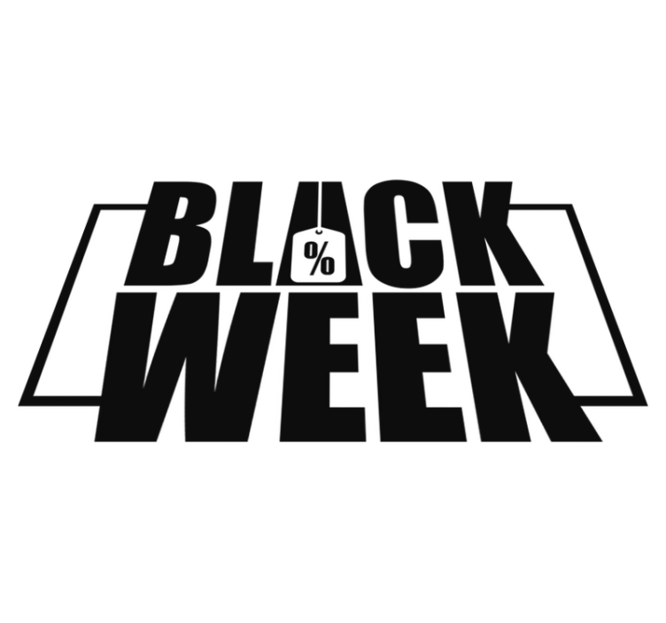 黑色星期五乙烯基地毯适合展示的黑色周 - TenStickers