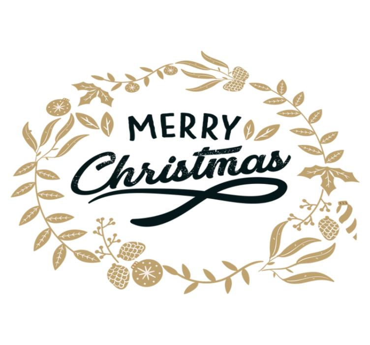 乙烯基地毯圣诞花卉刺绣款 - TenStickers