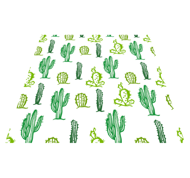 乙烯基花草地毯绿 cactus 风格 - TenStickers