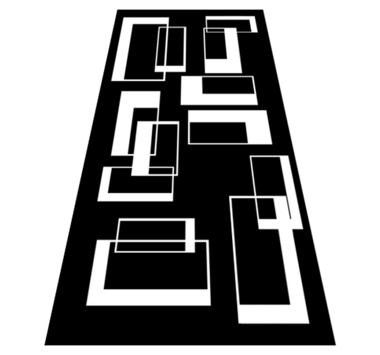 乙烯基地毯浴室简约矩形设计 - TenStickers