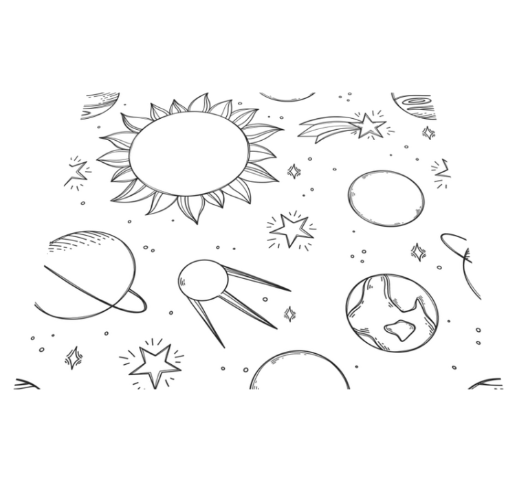 乙烯基地毯星星儿童版空间 - TenStickers