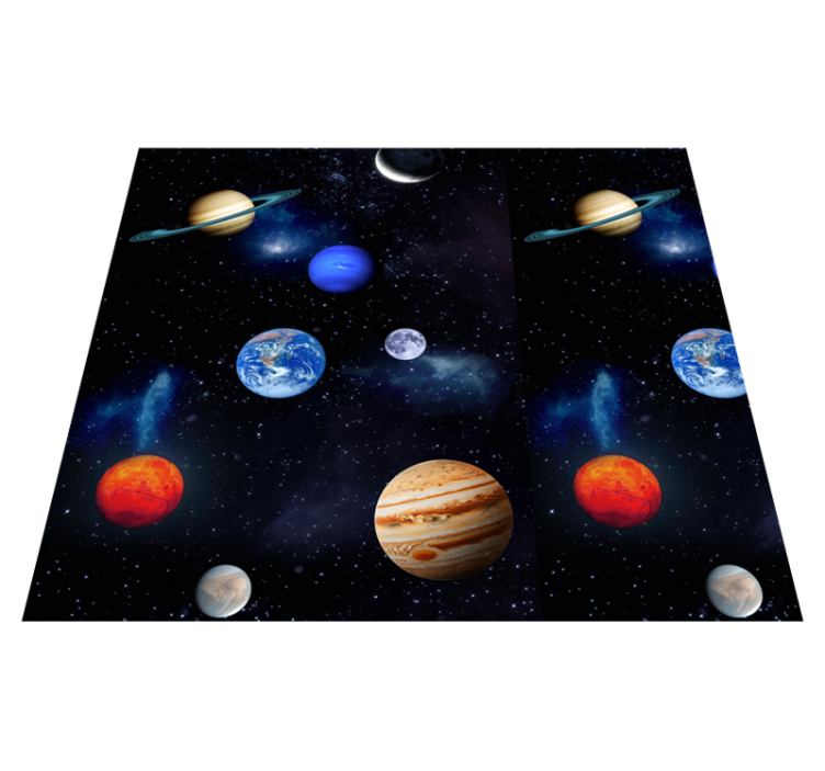 乙烯基地毯星星宇宙太空行星 - TenStickers