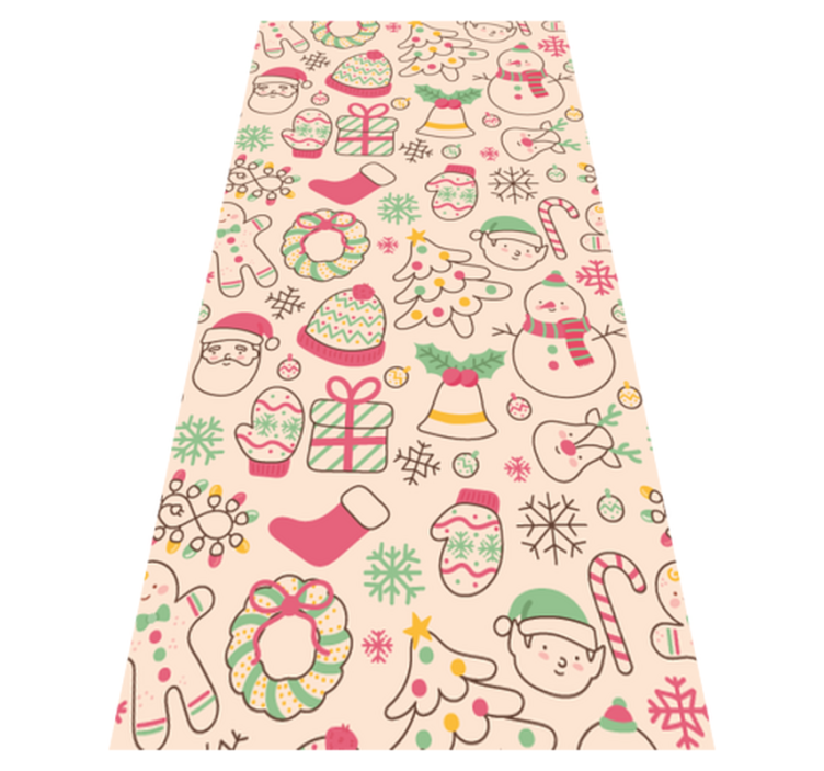 乙烯基地毯圣诞圣诞灯饰 - TenStickers