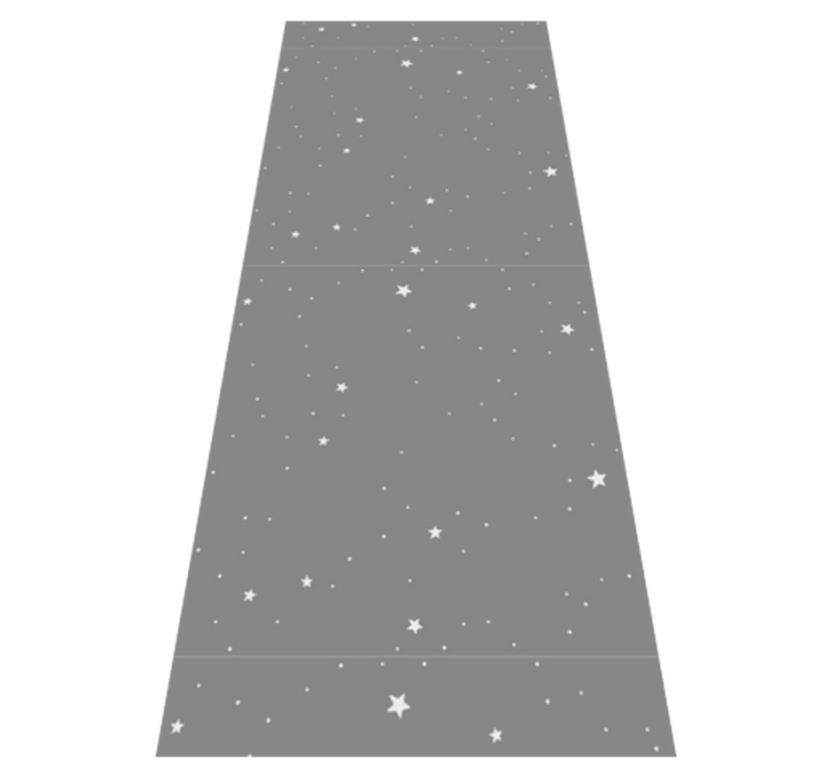 卧室乙烯基地毯白色星星在灰色背景上 - TenStickers