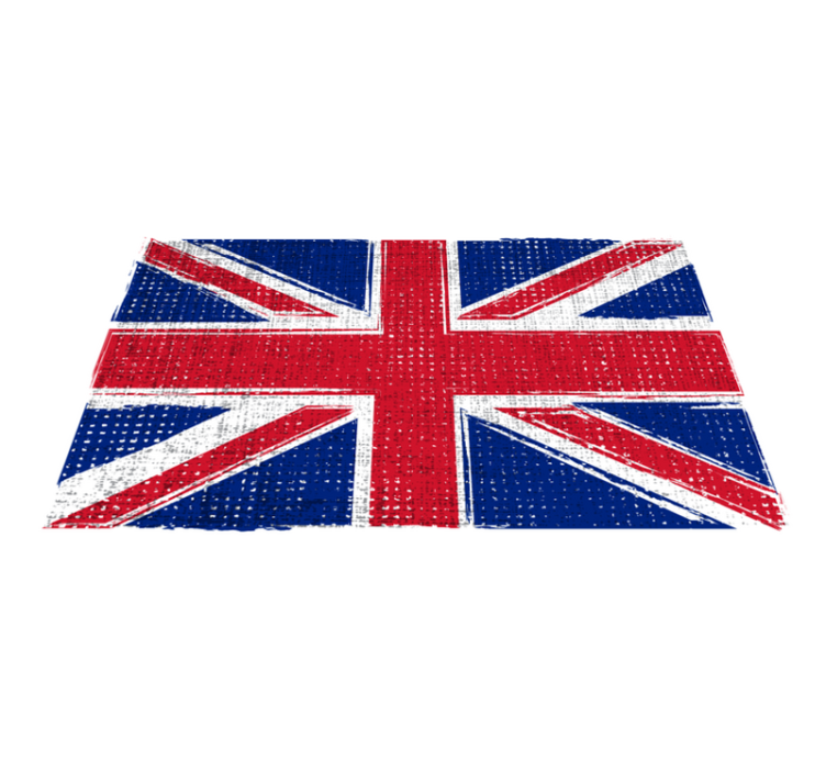 乙烯基地毯几何英国颓废风格旗帜 - TenStickers