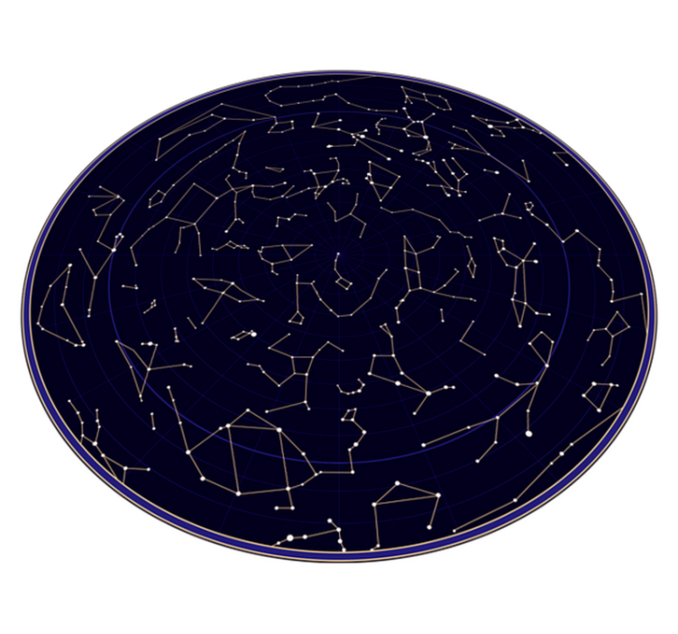 乙烯基地毯 儿童 星座图 - TenStickers