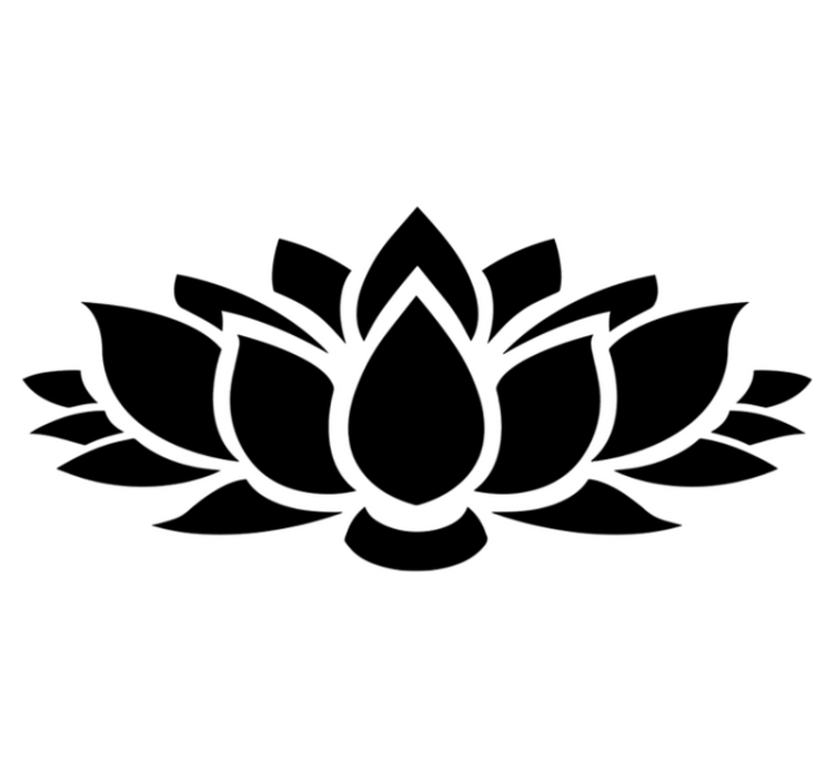 卧室乙烯基地毯莲花简约款 - TenStickers