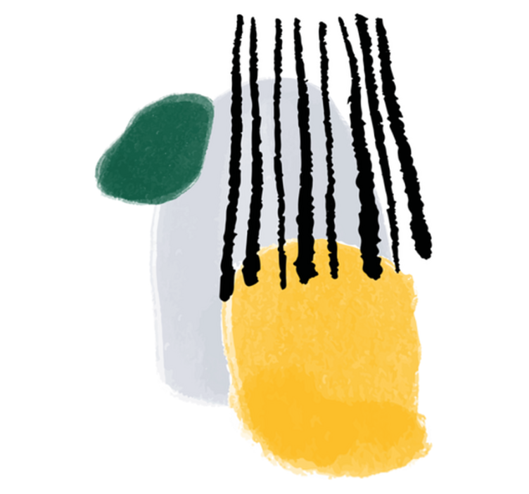 卧室乙烯基地毯蕾安宁抽象艺术 - TenStickers